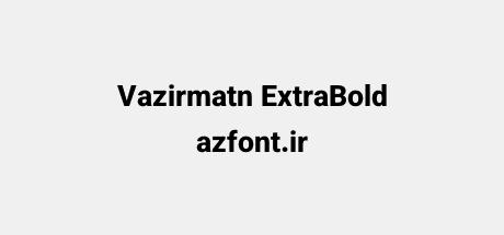 Vazirmatn ExtraBold