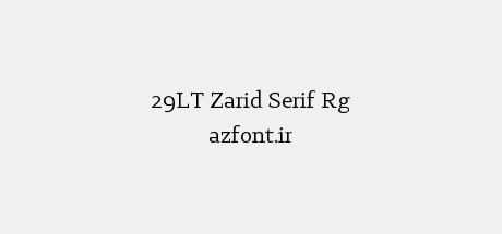29LT Zarid Serif Rg
