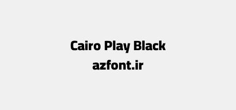 Cairo Play Black