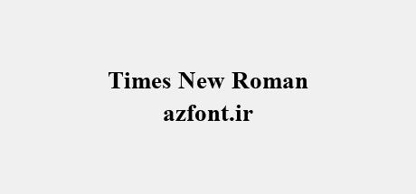 Times New Roman