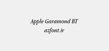 Apple Garamond BT