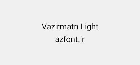 Vazirmatn Light