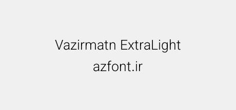 Vazirmatn ExtraLight