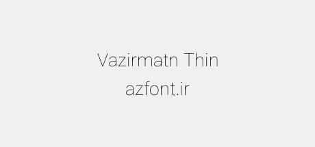 Vazirmatn Thin