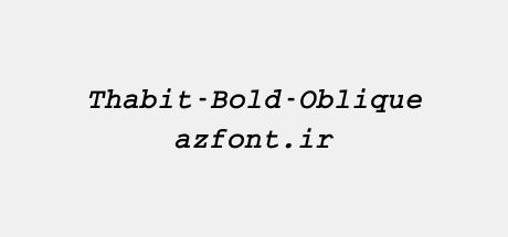 Thabit-Bold-Oblique