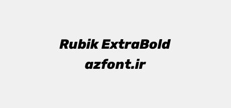 Rubik ExtraBold