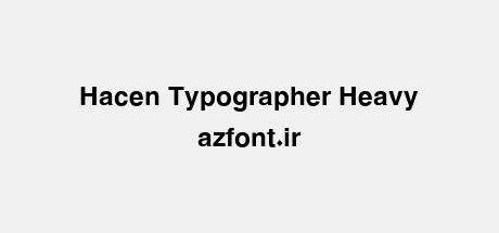 Hacen Typographer Heavy