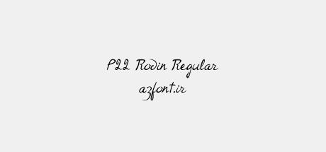 P22 Rodin Regular