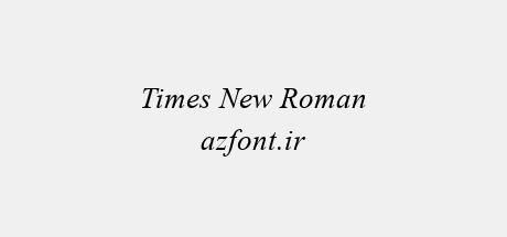 Times New Roman